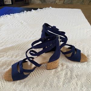 Nine West cork heel sandals